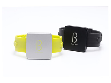 Watch type Braille Input Keyboard for Blind (BDot)