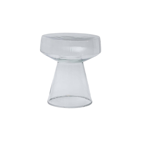 Original Tempered Glass Stool Side Table